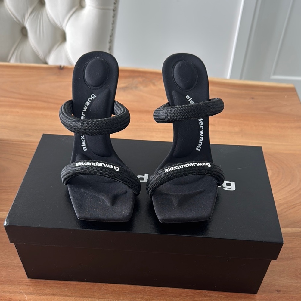 Alexander Wang Black Strappy Heels